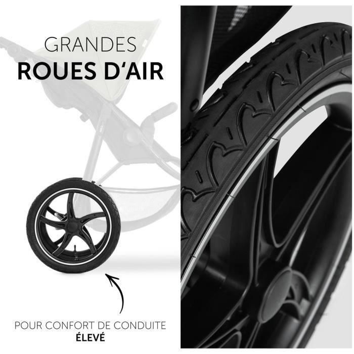 Hauck AAAOS43259 - Cochecito Todoterreno Runner 2 - 3 Ruedas, Plegado con una Mano - Mickey 2