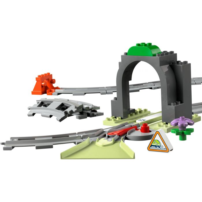 Lego Duplo 10425 Set de Expansión Túnel y Vías Ferroviarias para niños +2 años, con 10 tramos de vía y cambio de agujas 1