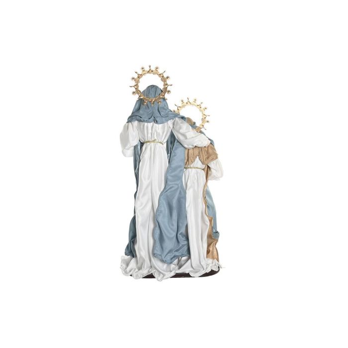 DKD Home Decor Nacimiento Navidad Moderna Poliester Azul Blanco 28x48x90 cm 2 DKD Home Decor Nacimiento Navidad Moderna Poliester Azul Blanco 28x48x90 cm 2