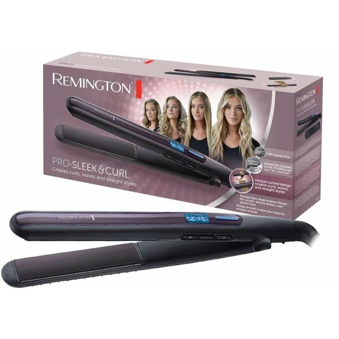 Plancha para el Pelo Remington Pro-Sleek & Curl S6505/ Negro 21 Plancha para el Pelo Remington Pro-Sleek & Curl S6505/ Negro 21