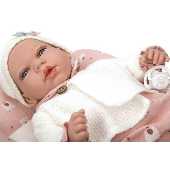Muñeca Elegance 40 Cm Andie C/Capazo Cambiador (Muñeco Con Peso) 16