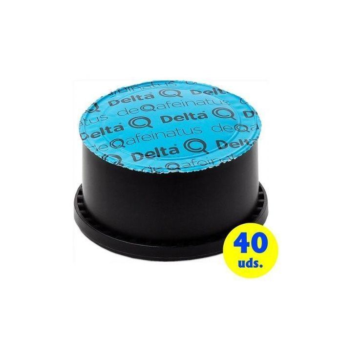Delta 7925447 Cápsula DeQafeinatus Sin Cafeína para Cafeteras Delta Caja 40