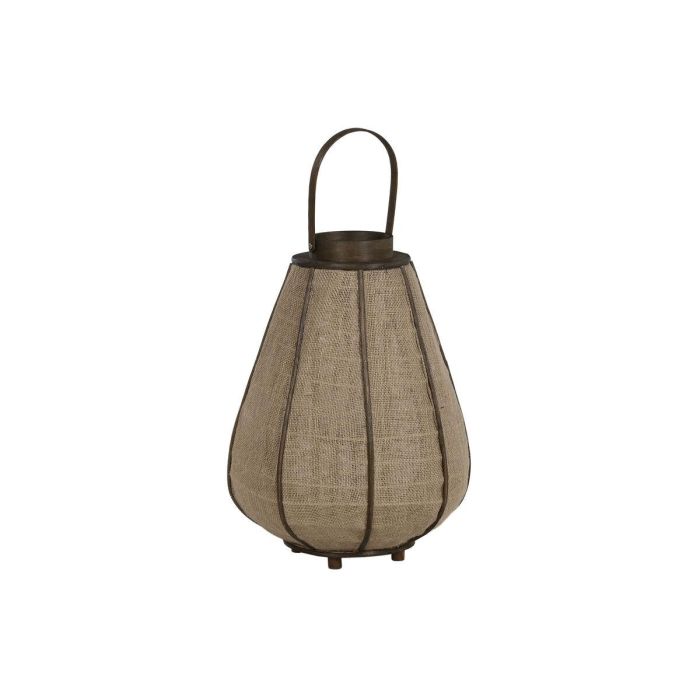 Portavela Oriental DKD Home Decor Natural 36 x 63 x 36 cm