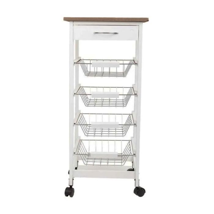 Inde Carrito Verdulero 4 Niveles C/Cajon 38 cm Ancho x 15.5 cm Alto x 76 cm Largo 5