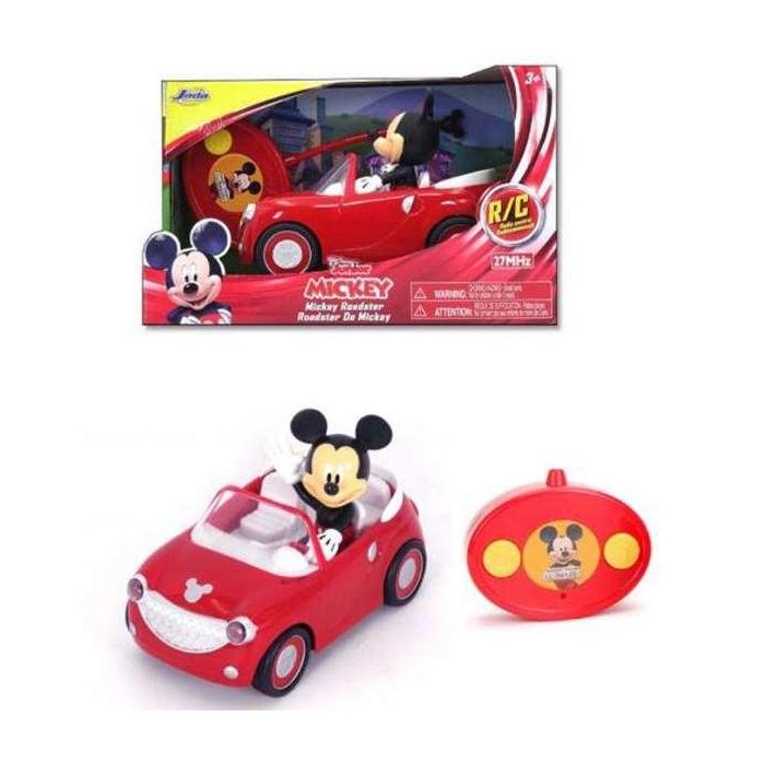 Coche Radio Control Mickey Roadster 27 Mhz ¡Gira Sobre Si Mismo! (Figura No Extraible) 19 Cm 1