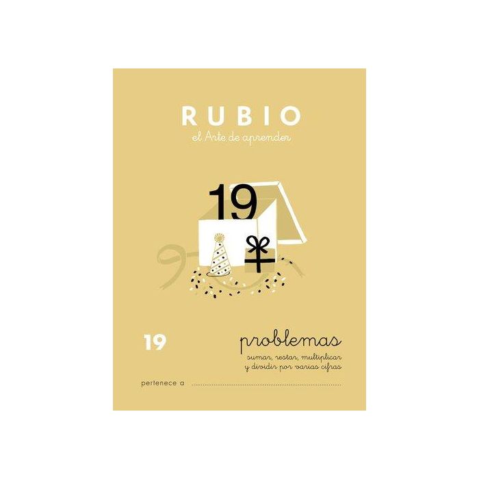 Rubio Cuaderno de Problemas nº 19, Desarrollo Intelectual del Alumno, FSC, 15x213x155 mm