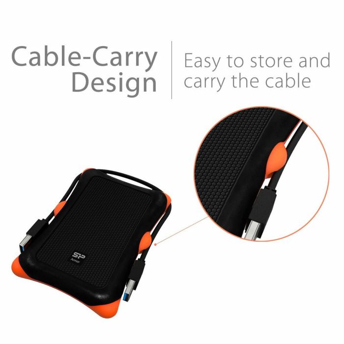 Funda Silicon Power Armor A30 Negro 2,5" 3 Funda Silicon Power Armor A30 Negro 2,5" 3