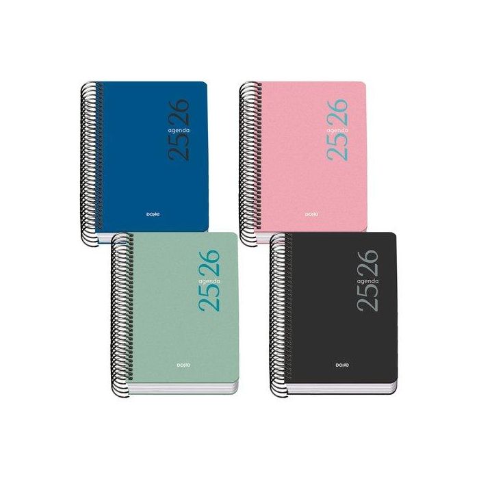 Agenda Escolar (2025-26) Dohe Basic Esencial Espiral Tapa Pp A6 120X170 D/P Surtido