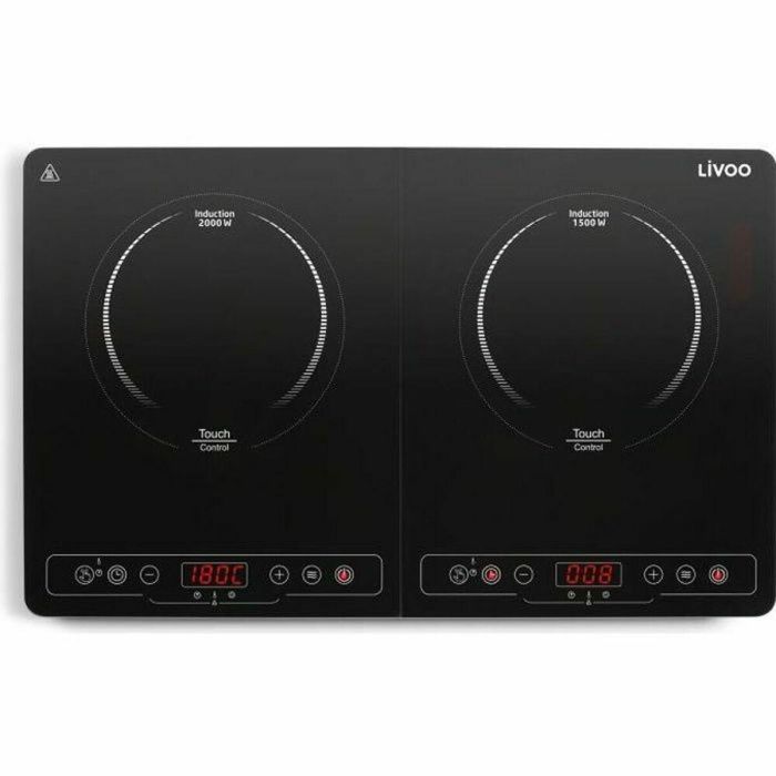 Livoo DOC236 Placa de Inducción Doble con Superficie 22 cm, Temperatura 60-240°C, 10 Niveles de Potencia, Panel Digital, Negro Livoo DOC236 Placa de Inducción Doble con Superficie 22 cm, Temperatura 60-240°C, 10 Niveles de Potencia, Panel Digital, Negro