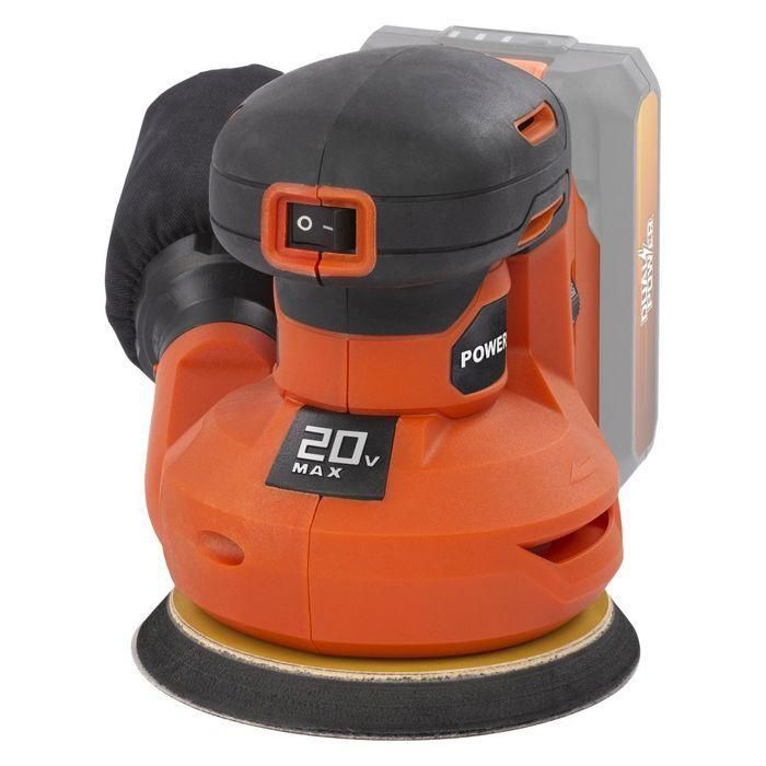 Lijadora excéntrica inalámbrica 20V Ø125 + 1x abrasivo G80 - dual potencia POWDP50400 - Entregado sin batería o cargador 3 Lijadora excéntrica inalámbrica 20V Ø125 + 1x abrasivo G80 - dual potencia POWDP50400 - Entregado sin batería o cargador 3