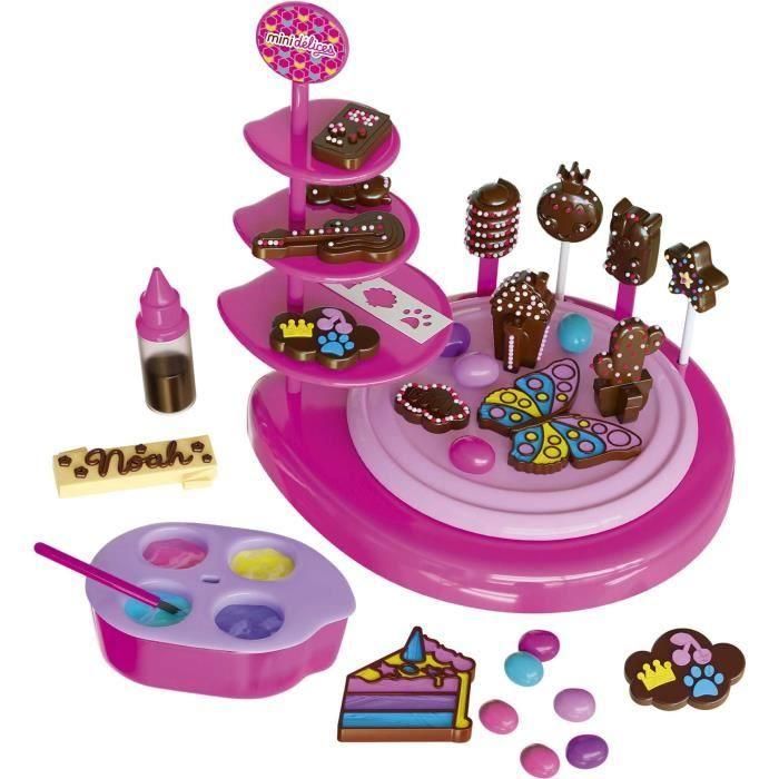 Lansay Mini Délices Taller de Chocolate 10 en 1 para Cocina Creativa y Actividades Artísticas, crea 10 tipos de golosinas, bombones y piruletas, +6 años 1