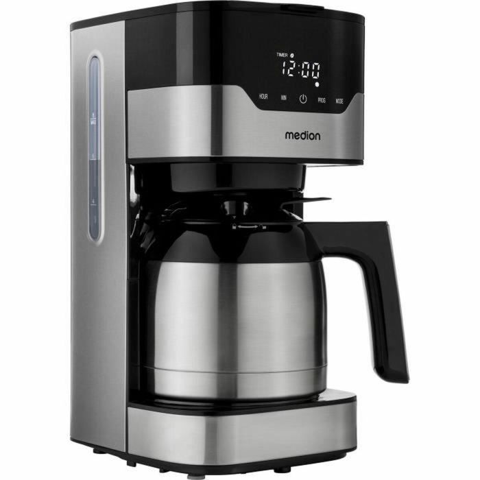 Cafetera de filtro programable con jarra - MEDION - MD 18458 - isotérmica - 900W - 1,2 L Cafetera de filtro programable con jarra - MEDION - MD 18458 - isotérmica - 900W - 1,2 L