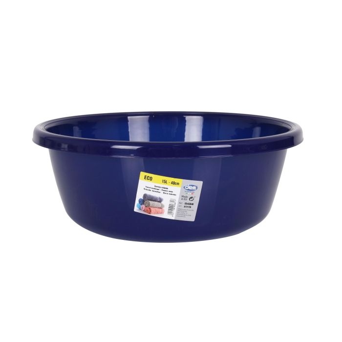 Dem Barreño Redondo 15L Eco 40 cm (ø41x16cm) (12 Unidades)