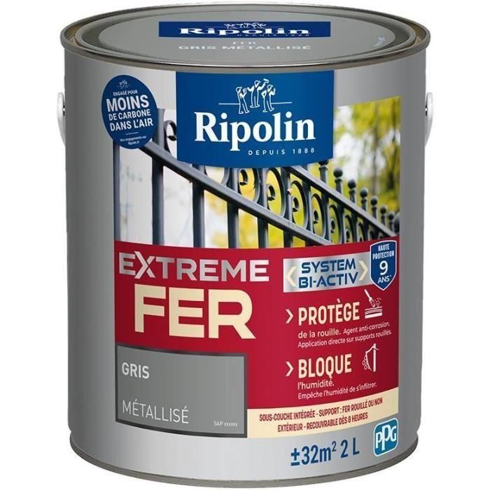 Pintura para hierro - RIPOLIN - 395994 - Metal - 2 L