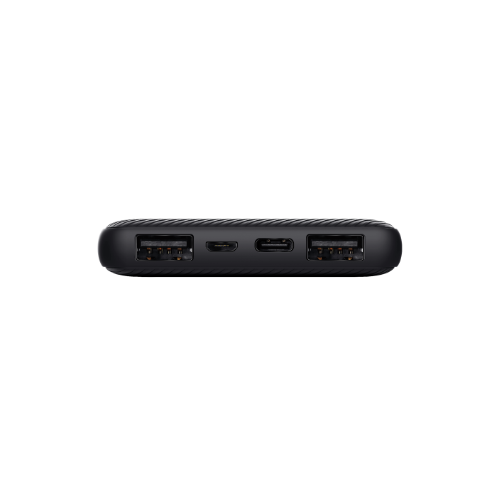 Trust 24678 Powerbank Batería Externa Portátil Ultrafina 10000mAh, 15W Carga Rápida con 3 Puertos (2x USB-A, 1x USB-C) para 3 Dispositivos Simultáneos - Negra 2