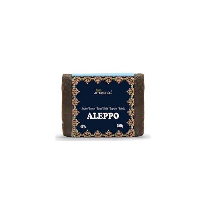 TERRA AMAZONAS Jabón de Alepo 40% Aceite de Laurel 200g - Limpieza Suave Piel Delicada