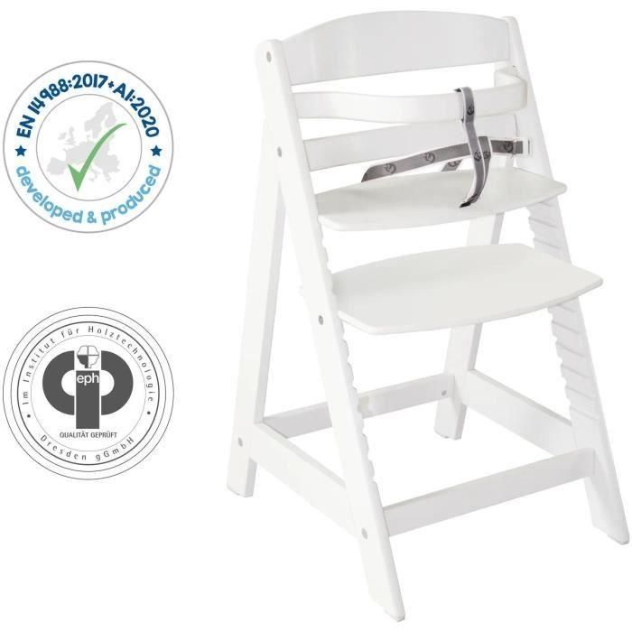 Trona de madera regulable Sit Up III - ROBA - Regulable en altura - Blanco 4 Trona de madera regulable Sit Up III - ROBA - Regulable en altura - Blanco 4