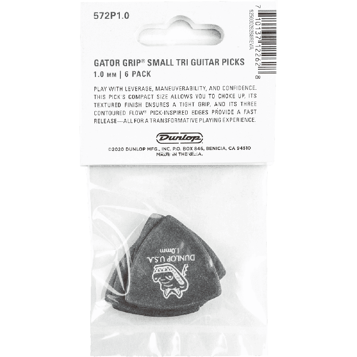 Dunlop Púas Gator Grip Triángulo 1,00 Mm (Pack De 6) 3
