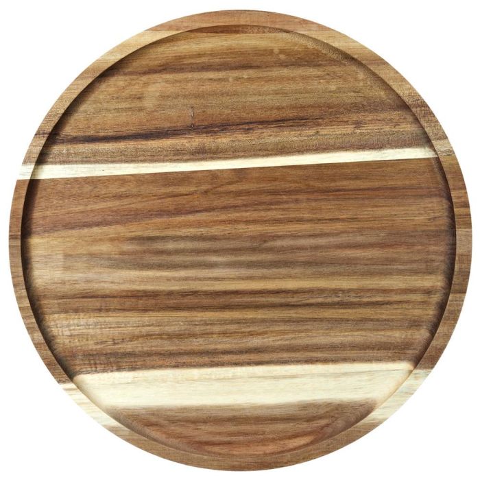 Home Deco Factory Cocooning Plato Presentación Acacia Diámetro 32 cm 2