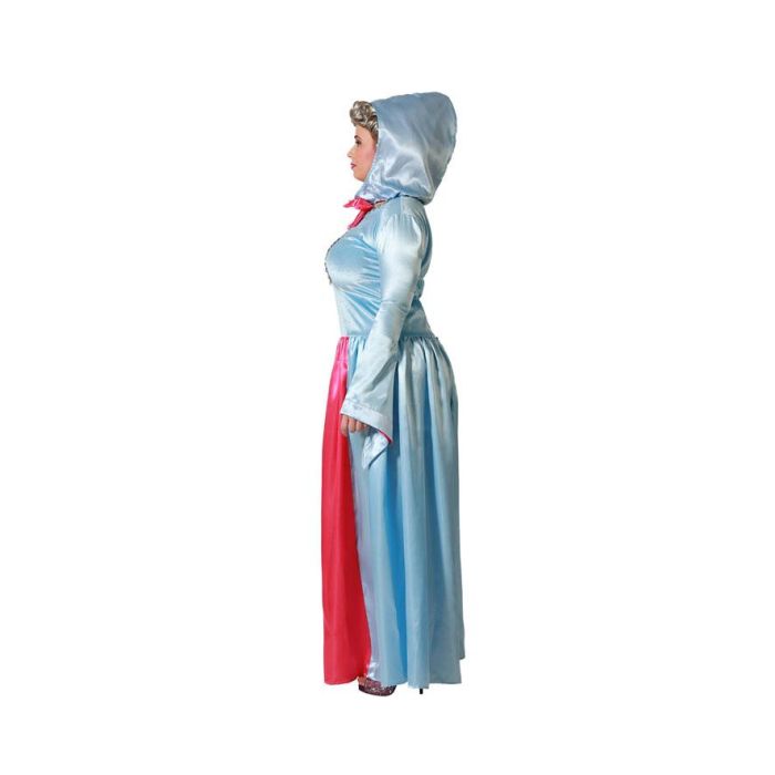 Disfraz Hada Madrina Vestido Azul Largo Mujer Adulto XL 1