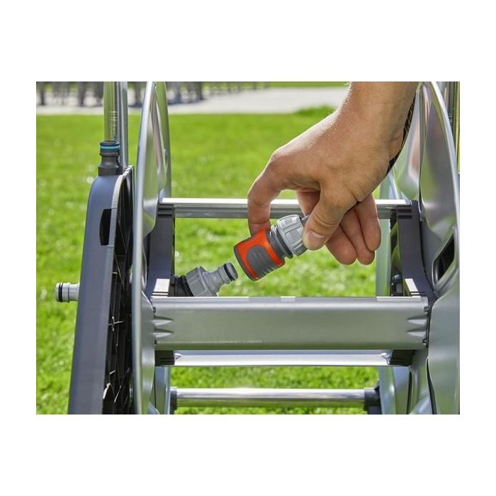 GARDENA 18541-20 Carro Manguera CleverRoll M Metall, Manual, Capacidad 60m, Acero Inoxidable y Plástico 4 GARDENA 18541-20 Carro Manguera CleverRoll M Metall, Manual, Capacidad 60m, Acero Inoxidable y Plástico 4