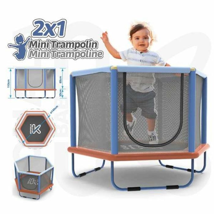 Trampolín infantil mini 2 en 1 kohala baby 140 x 110 cm altura 110 cm 2 Trampolín infantil mini 2 en 1 kohala baby 140 x 110 cm altura 110 cm 2