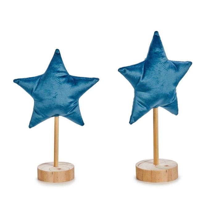 Figura Estrella Navidad Pequeña Azul Krist+ 7x27x16 cm Madera y Poliéster (24 Unidades) Figura Estrella Navidad Pequeña Azul Krist+ 7x27x16 cm Madera y Poliéster (24 Unidades)
