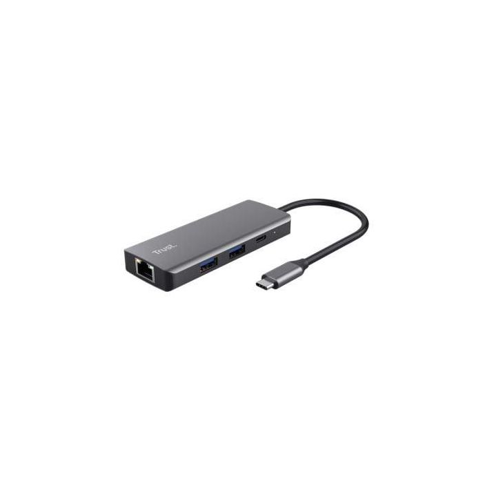 Docking USB Tipo-C Trust Dalyx/ 2xUSB/ 2xUSB Tipo-C/ 1xHDMI/ 1xRJ45/ Gris Docking USB Tipo-C Trust Dalyx/ 2xUSB/ 2xUSB Tipo-C/ 1xHDMI/ 1xRJ45/ Gris