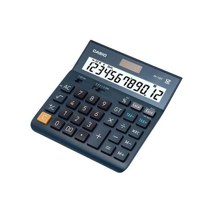 Casio Calculadora de Oficina Sobremesa DH-12ET 12 Dígitos Azul