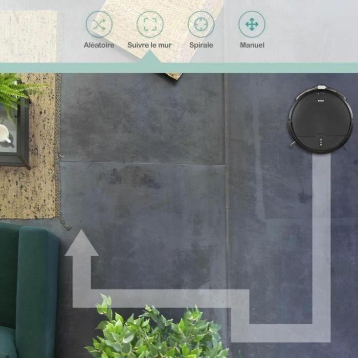 Livoo Robot aspirador conectado DOH145 WASH'UP - 1000 Pa - 70 min - 2 depósitos - Negro 9