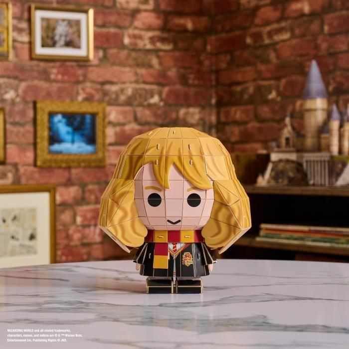 SPIN MASTER HERMIONE GRANGER estilo CHIBI 4D Construir 4 SPIN MASTER HERMIONE GRANGER estilo CHIBI 4D Construir 4