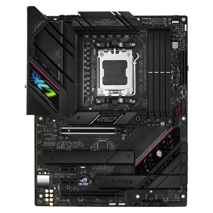 ASUS ROG STRIX B650E-F GAMING WiFi Placa Base Zócalo AM5 para AMD Ryzen 7 DDR5 ATX Wi-Fi 6E Bluetooth 5.2