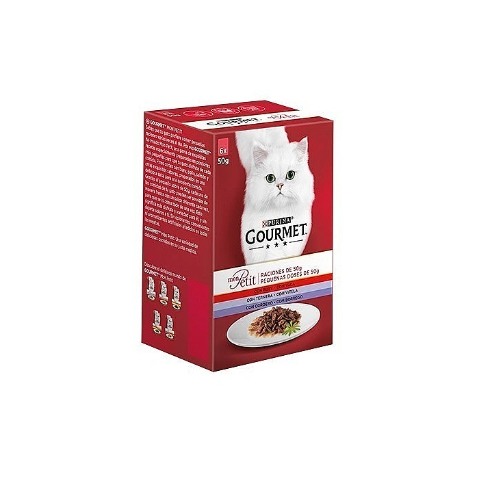 Purina Gourmet Mon Petit Carnés Caja 6x50 gr