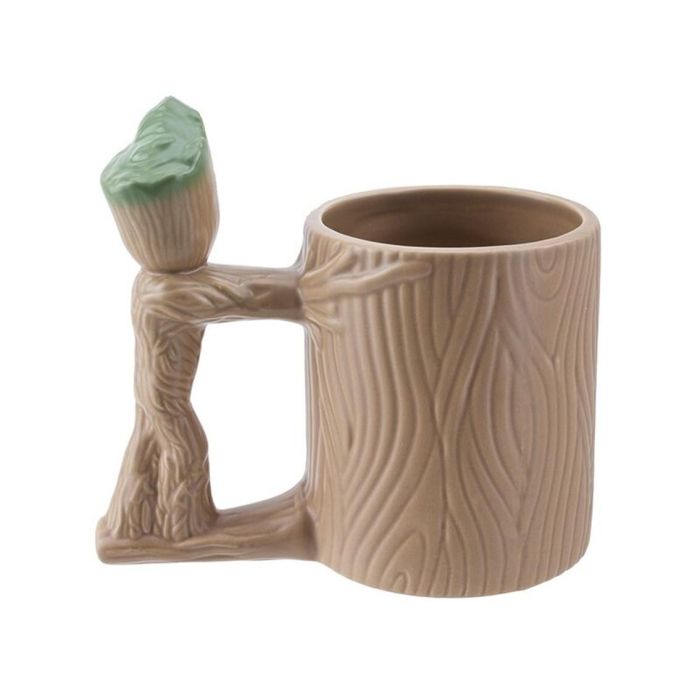 PALADONE Taza 3D Groot Guardianes de la Galaxia Marvel de Cerámica 300ml, Apta para Microondas 1 PALADONE Taza 3D Groot Guardianes de la Galaxia Marvel de Cerámica 300ml, Apta para Microondas 1
