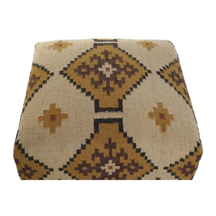 Reposapiés Home ESPRIT Beige Mostaza 80 x 80 x 44 cm 4 Reposapiés Home ESPRIT Beige Mostaza 80 x 80 x 44 cm 4