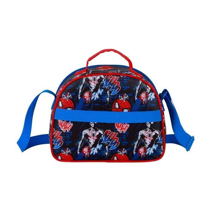 Karactermania Spiderman Merendero 3D Wall Porta alimentos infantil con cremallera y forro isotérmico 20x26x10cm 2