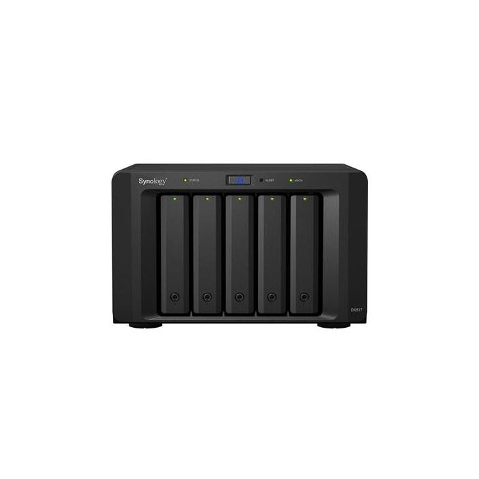 Synology DX517 Unidad de Expansión 5 Bahías, Compatible con Múltiples Modelos, Hasta 60TB 0 Synology DX517 Unidad de Expansión 5 Bahías, Compatible con Múltiples Modelos, Hasta 60TB 0