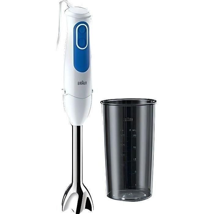 Batidora de mano BRAUN MQ3000WH Smoothie Plus - Blanco y Azul