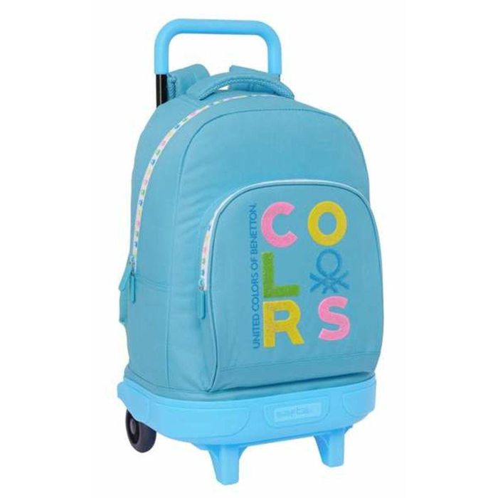 Mochila Escolar Benetton Spring Azul cielo 33 x 45 x 22 cm Mochila Escolar Benetton Spring Azul cielo 33 x 45 x 22 cm