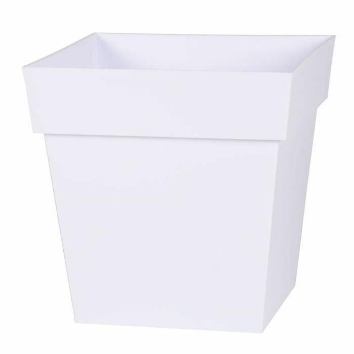 EDA Maceta toscana cuadrada - 32 x 32 x H 32 cm - 22 L - Blanco EDA Maceta toscana cuadrada - 32 x 32 x H 32 cm - 22 L - Blanco