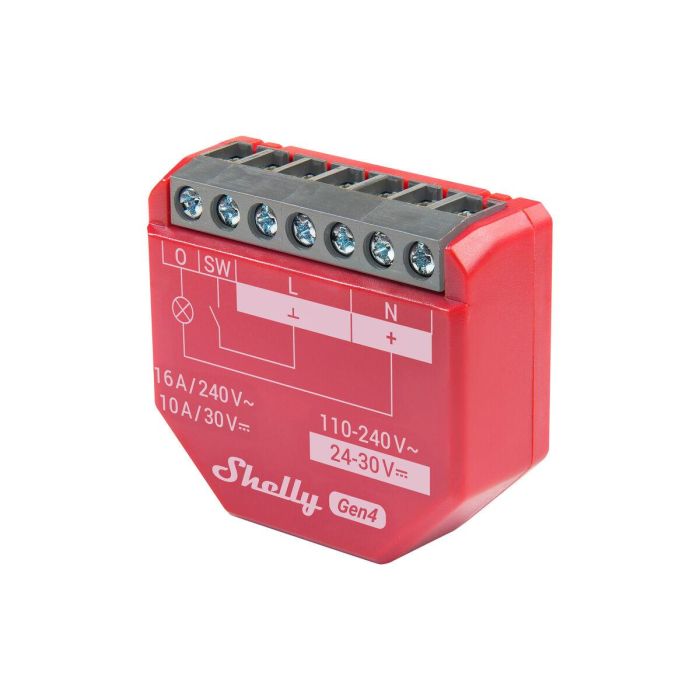 Shelly 1PM Gen4 4er Pack Relais max 16A 1 Kanal Messfunktion WLAN Matter Zigbee Bluetooth 3