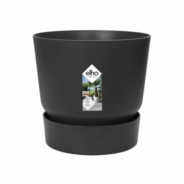 Elho Greenville 47 Maceta Redonda Exterior Ø 47 x H 44.1 cm Negro Living Plástico Reciclado Resistente Heladas Depósito Agua 5 Elho Greenville 47 Maceta Redonda Exterior Ø 47 x H 44.1 cm Negro Living Plástico Reciclado Resistente Heladas Depósito Agua 5
