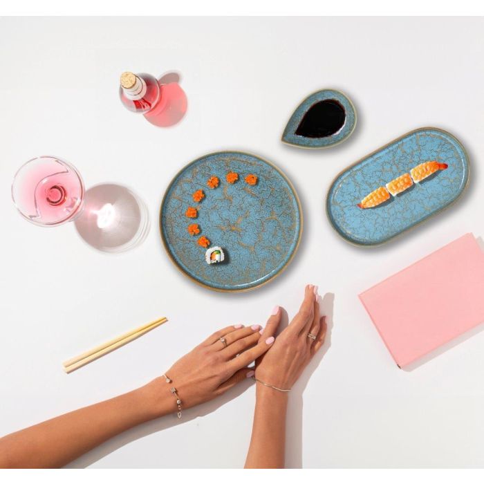 La Mediterranea Bandeja Oval Scratch Blue 20.6 x 11.7 x 2.3 cm (18 Unidades) 1 La Mediterranea Bandeja Oval Scratch Blue 20.6 x 11.7 x 2.3 cm (18 Unidades) 1