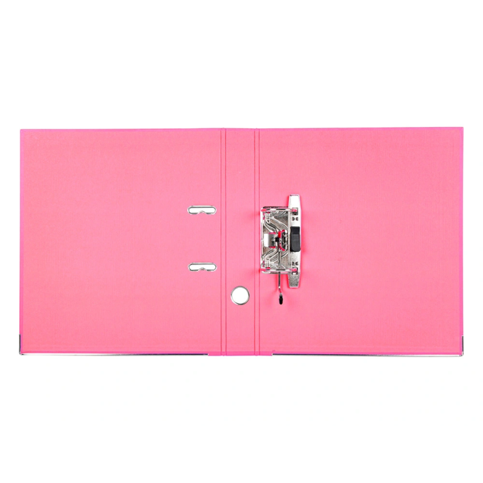 Liderpapel Archivador de Palanca A4 Documenta Forrado PVC Rado Lomo 52 mm Rosa con Compresor Metálico 2