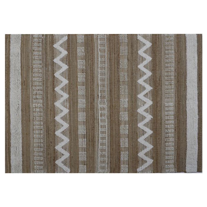 Alfombra Boho DKD Home Decor Marron Blanco 175 x 1 x 75 cm