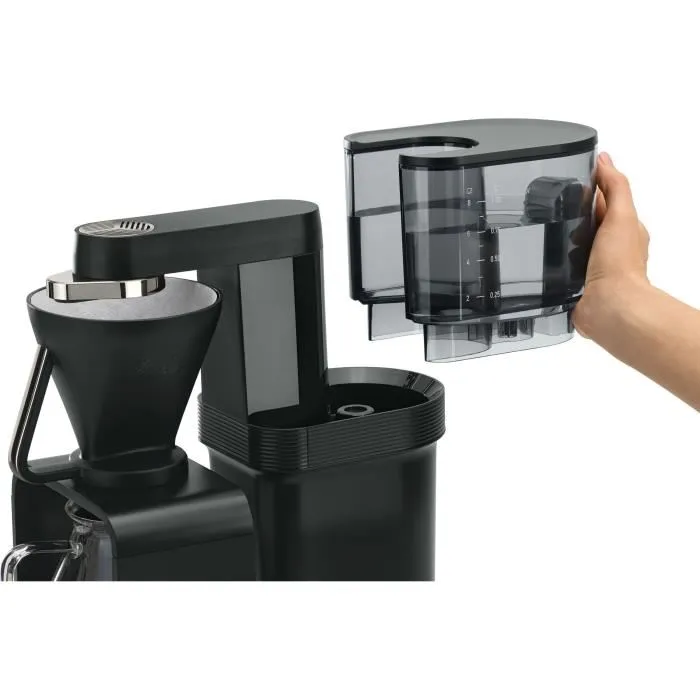 Melitta Cafetera de Filtro Epour 1024-11, 1515 W, 2/8 Tazas, Negro/Cromado 1