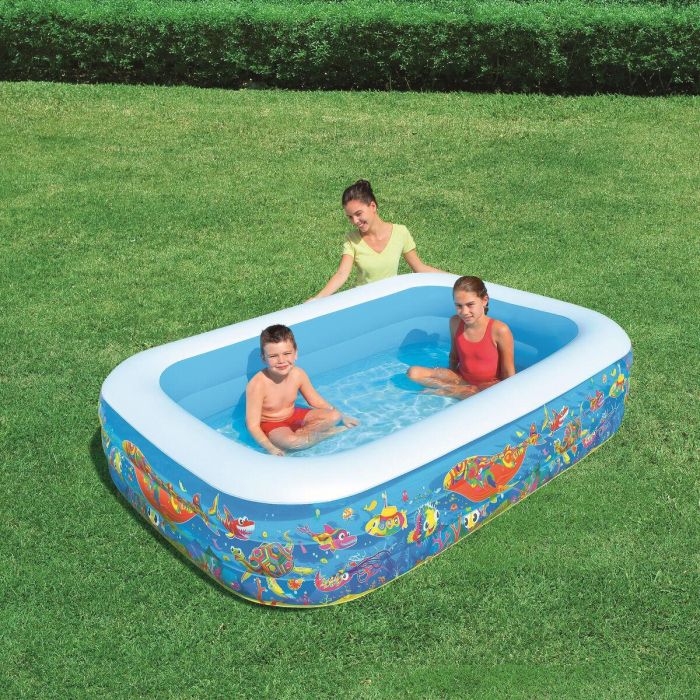 Bestway Piscina Hinchable 3 Camaras Floral 229x152x56 cm +6 Años Jardin 54120 12 Bestway Piscina Hinchable 3 Camaras Floral 229x152x56 cm +6 Años Jardin 54120 12