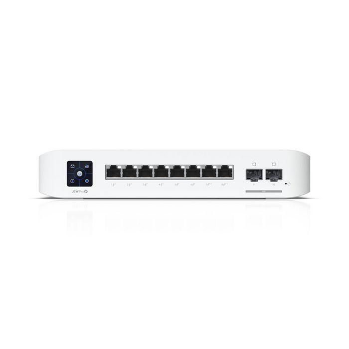 Ubiquiti Switch Gestionable Layer 3 con 8 Puertos Gigabit Ethernet RJ-45, 56 Gbps, PoE+ y PoE++, Presupuesto 120W 1
