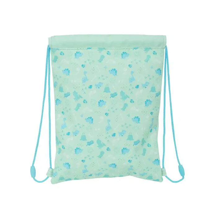 Bolsa Mochila con Cuerdas Safta Dino Verde 26 x 34 x 1 cm 1