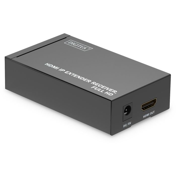 Digitus Receptor Extensor HDMI IP Full HD 1080p, 120m, para Cable Cat6/7/8, Negro